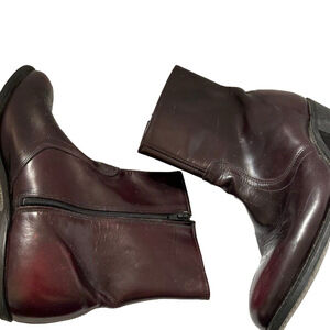 Vintage UFCW Leather Worker Boots Size 11 EEE
